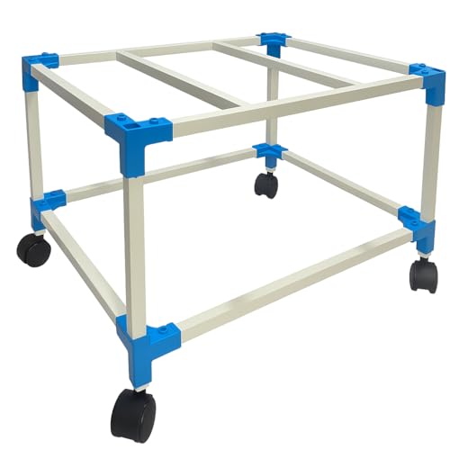 Image of STANDPOINT Heavy-Duty Air Cooler Trolley Stand with 360 Movable Wheels | Metal Cooler Stand for Home & Outdoor | Rust-Resistant Powder Coated | Up to 100L Weight Capacity | Easy Mobility Cooler Base