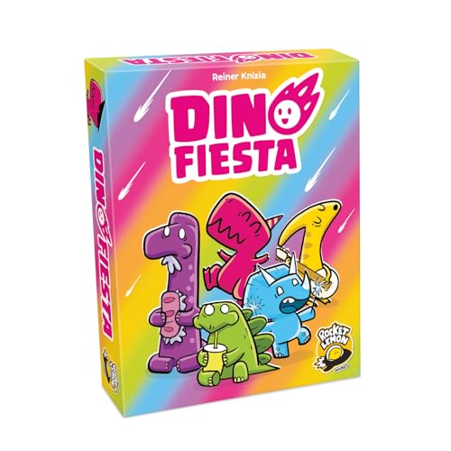 Rocket Lemon Dino Fiesta - Juego de Cartas - Juego de Mesa -...