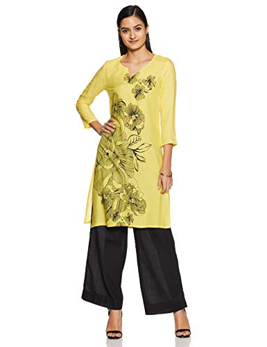 Image of Indigo Women's Rayon Straight Kurta