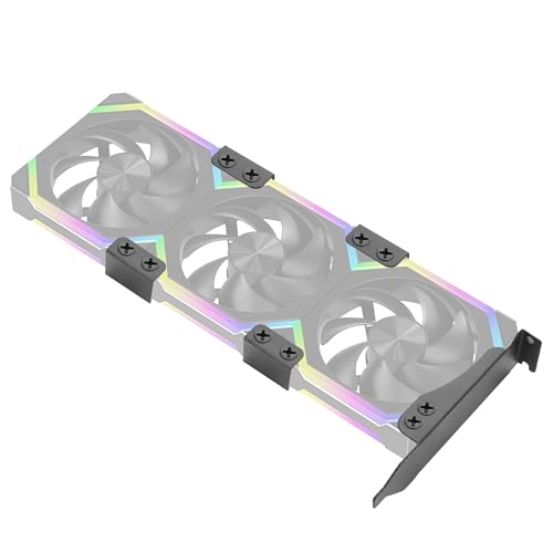 YAODHAOD Support pour trois ventilateurs PCI - 9 cm/12 cm - Support pour radiateur d'ordinateur - Support de carte graphique (trois supports)