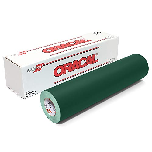 Vinyle mat Oracal 631 vert foncé 30,5 cm x 1,8 m rouleau pour découpe