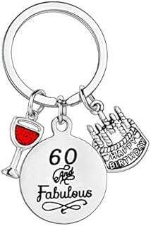 Birthday Gifts Live Laugh Love Birthday Keychains for Women Girls Inspirational Gifts for Friends Female (18th Birthday)