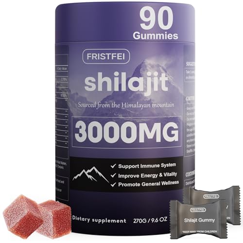 Pure Himalayan Shilajit Gummies for Men & Women - 100% Natural & Organic | 85+ Trace Minerals &...