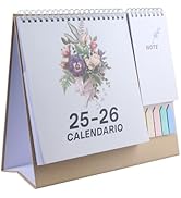 Calendario Da Tavolo 2025 - Con Blocco Note, Girevole, Mensile, Per Casa O Ufficio, Design Creativo Con Animali - Foto 3
