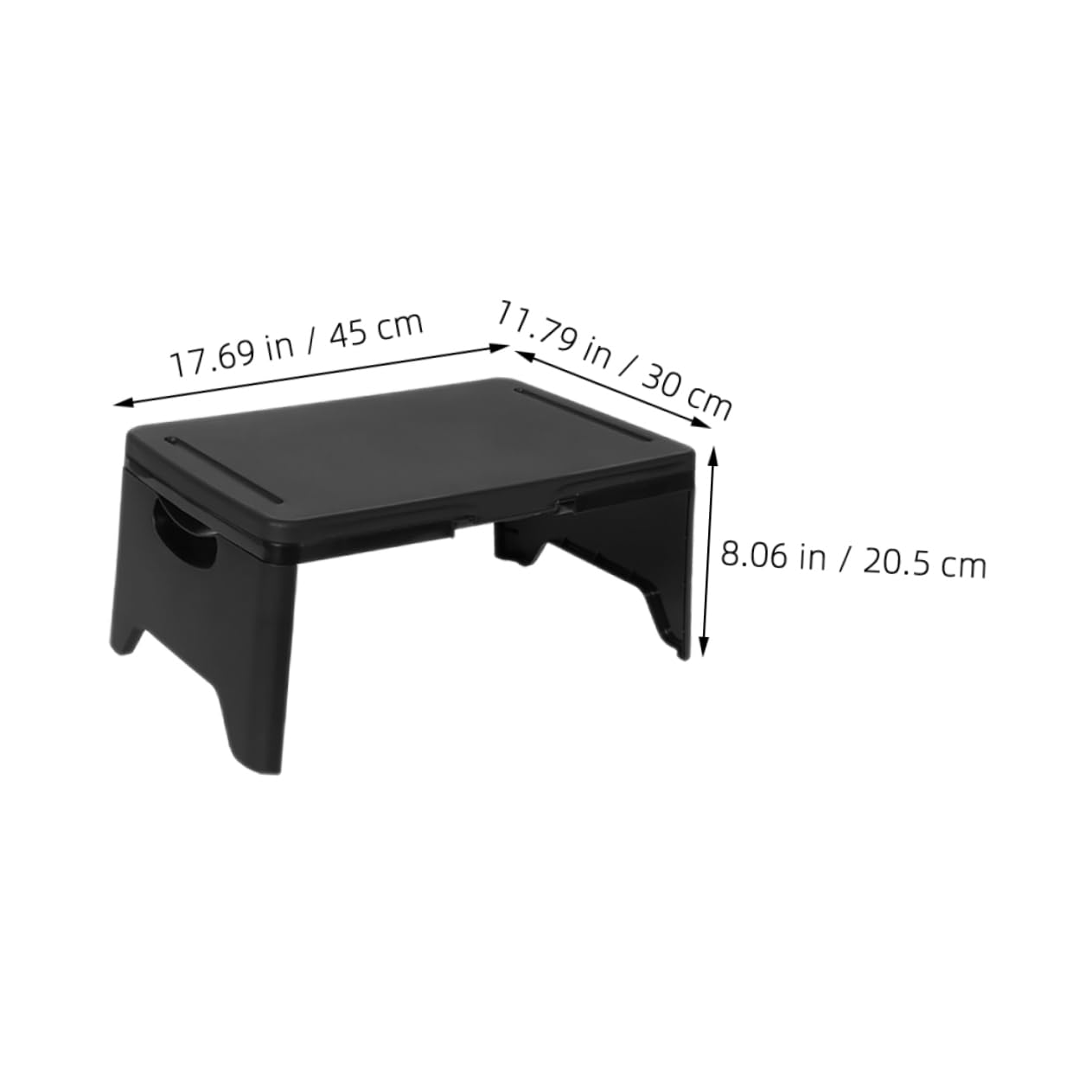 DIYEAH Folding Portable Lap Desk Storage Compartment Bed Laptop Table for Boy Girl Adults Versatile Work Station for Couch Sofa Floor Black