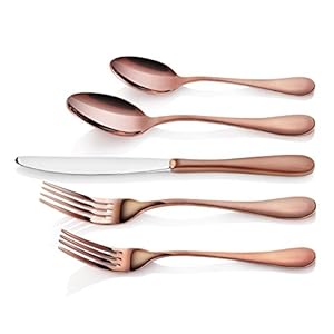 Artaste56921rain1810stainlesssteelflatware20piecesetcopperfinishservicefor4 Urban Country Home Decor Artaste 56921 rain 1810 stainless steel flatware 20 piece set copper finish service for 4 urban country home decor