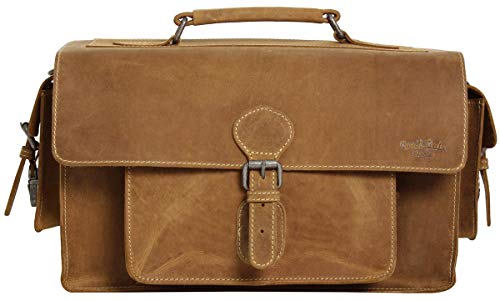 Gusti Kameratasche Leder - Noah mit herausnehmbarem Objektivfach geeignet für Canon Nikon Olympus Ledertasche Braun Leder – Bild 8
