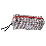 Caja De Lápices De Tela Estampada Con Cierre De Cremallera Suministros Escolares Multifuncionales Para Niños Y Niñas Uso En Estuche De Lápices De Cerezas De Dibujos Animados