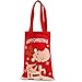 Produktbild Voberry Accessories Mesh Küche Organizer Chirstmas Bucket Bag, Weihnachtselfen Einkaufstasche Süßigkeits Tasche Weihnachtskind Geschenk Taschen Feriengeschenk Speicher Versorgungen