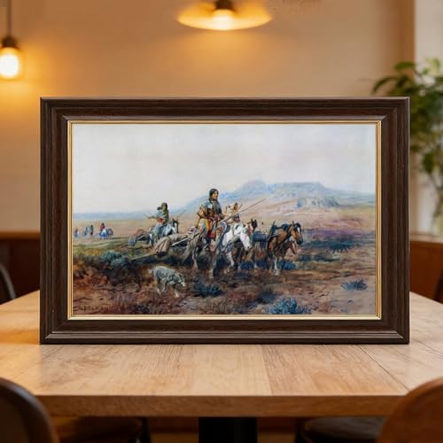 Décoration murale Charles M Russell poster toile suspendu 50x76