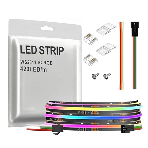 Tira de LED COB RGB 6.4FT 840 LEDs TUNICHX miniatura 1