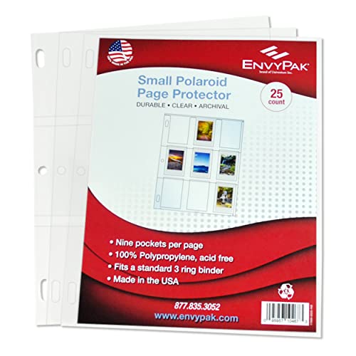 EnvyPak 9 Pocket Archival Protectors for Instant Photos