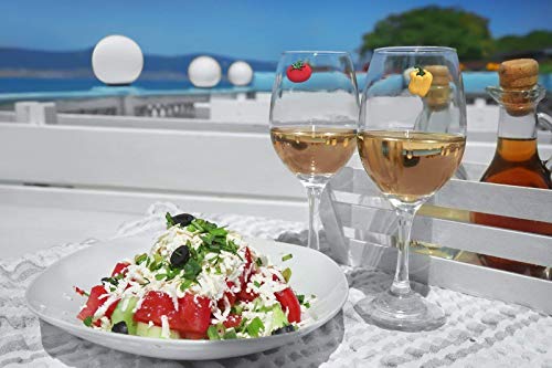 Wine Charms for Stemless Glasses - Magnetic Drink Markers - Great Gift for the Gardener