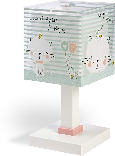 Dalber lampe de table enfant Loving Cat chats Vert