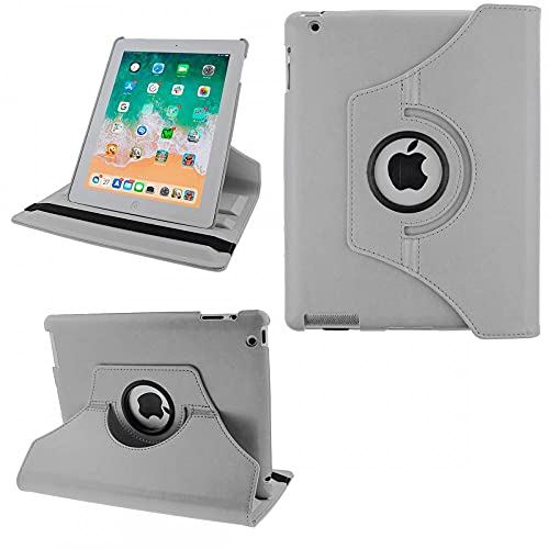 COOVY® 2.0 Funda para Apple iPad 2/3 / 4 Smart 360º Grados ROTACIÓN Cover Case Protectora Soporte Auto Sueño/Estela | Blanco