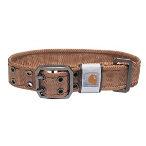 Carhartt Collar de Correa Ancha Totalmente Ajustable para Perros, Carhartt marrón, Mediano
