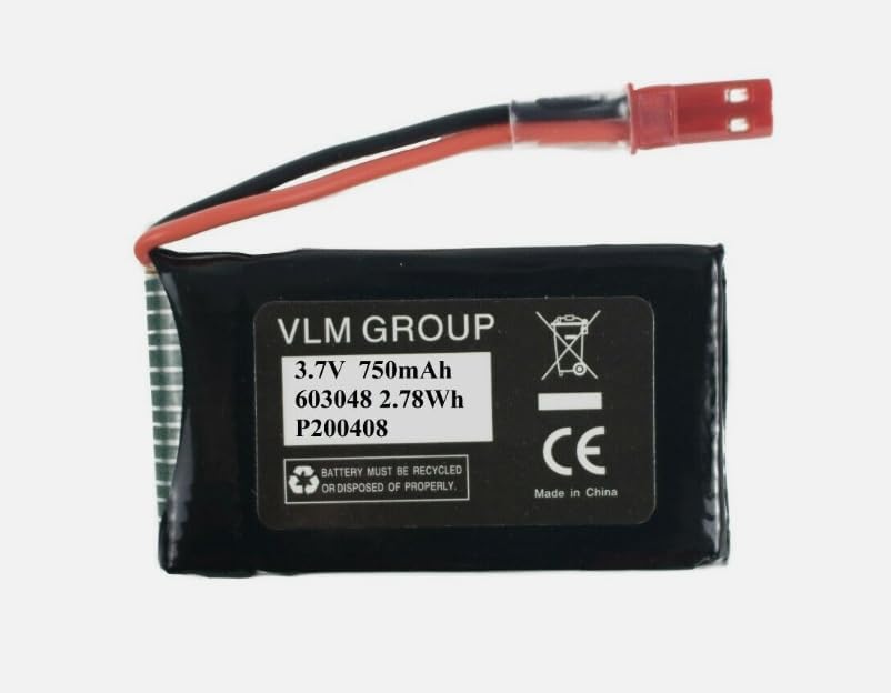 Close-up of 750mAh 3.7V Li-Ion Battery