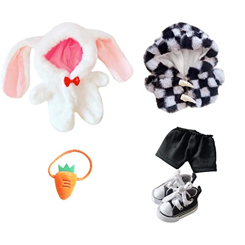 20Cm Plush Doll Clothes Set-Kpop Plush Doll Clothes Set And Bunny Onesie Set #TOP30