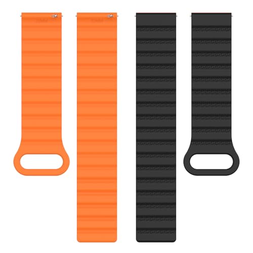 Correa de silicona con cierre magnético para reloj 18-22mm miniatura 5