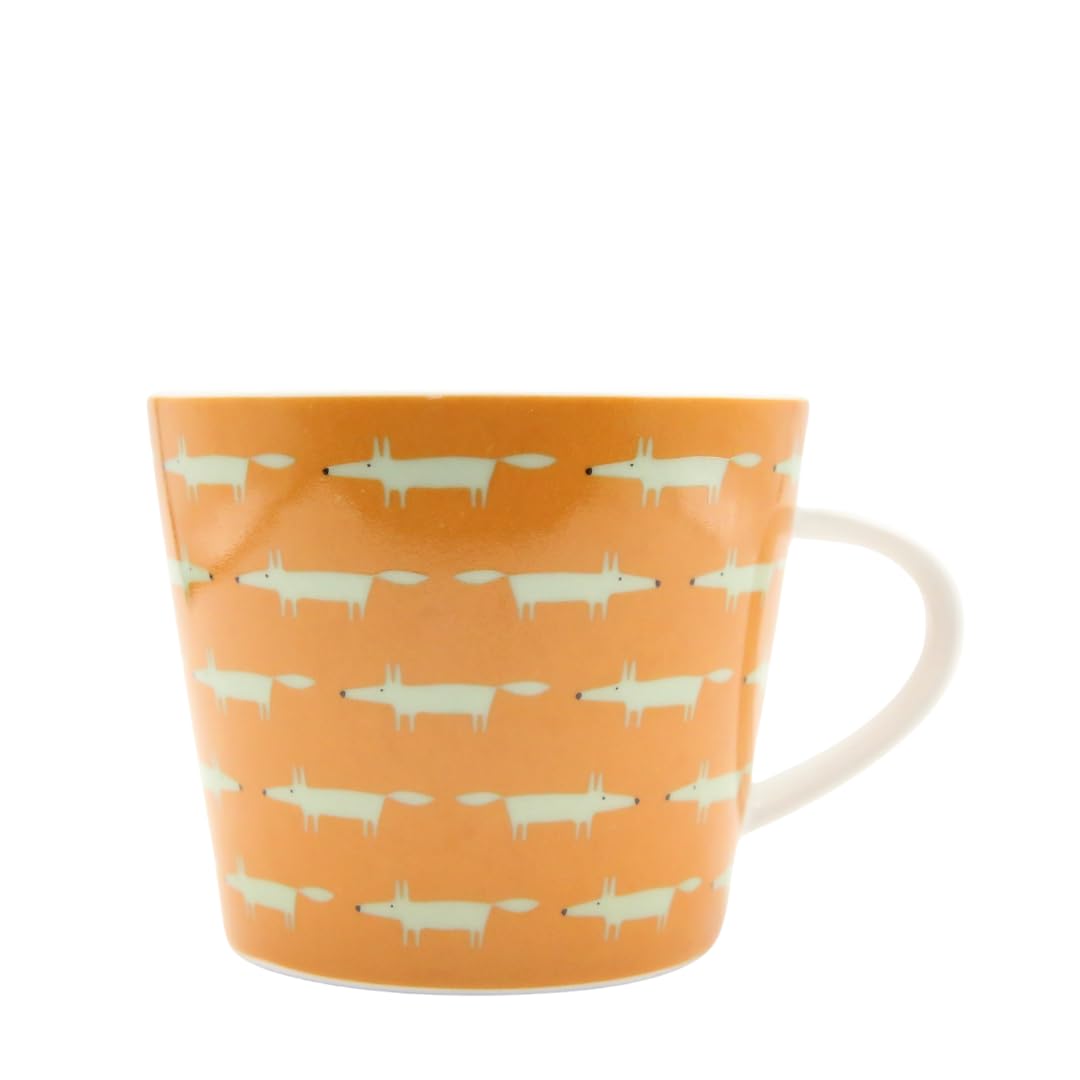 Keith Brymer Jones White Scion Living - Collaboration Range - Midi Mr Fox Ceramic Mug - Chai - 350Ml. - Gift Boxed