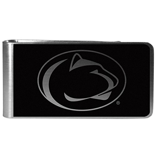 NCAA Siskiyou Sports Mens Penn State Nittany Lions Black and Steel Money Clip One Size Black