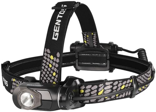 GENTOS GT-701D LED Headlight, 430 Lumens Brightness, 8 Hours of Practical Lighting, Rear Recognition Light, Uses 3 AA Batteries