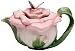 Cosmos Gifts, 20853 Butterfly on Rose Teapot, Ceramic, 5-1/2 Inches High