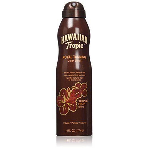 Hawaiian Tropic Royal Tanning Sun Care Spray Oil 6 Ounce (Pack of 3