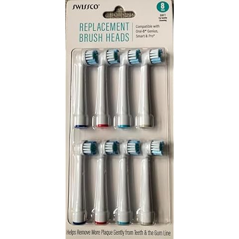 Swissco Replacement Brush Heads (compatible with Oral-B Genius, Smart & Pro) Cover