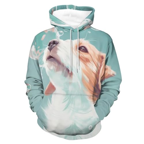 Sweatshirt Chien Blanc en taille S : la solution contre les vêtements rêches et froids