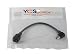 YCS Basics 6 Inch USB 2.0 Mini B Female to Right Angle Mini B Male Extension Cable