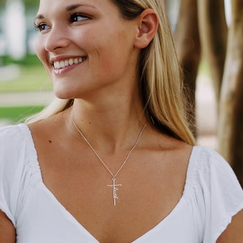 Lcherry Birthday Gifts for Grandma Mom Daughter Teacher Cross Necklace for Women Christian Necklaces Religious Gifts Jewelry for Women Mother's Day4