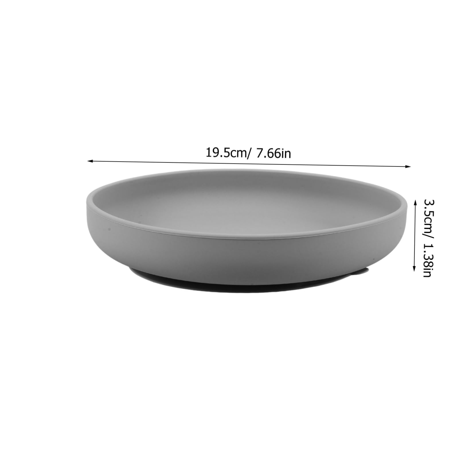 Didiseaon Stable Silicone Plate for Elderly Leakproof Food Tray with Suction Base Multi Use Adaptive Eating Plate for Independence for Seniors and Disabled Dining