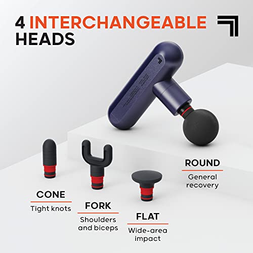 Sharper Image 1016108 Deep Tissue Portable Percussion Massage Gun, Powerboost Move Full Body, Back & Neck Muscle Massager With 4 Attachments - Handheld Rechargeable Electric Massage Gun thumb #3