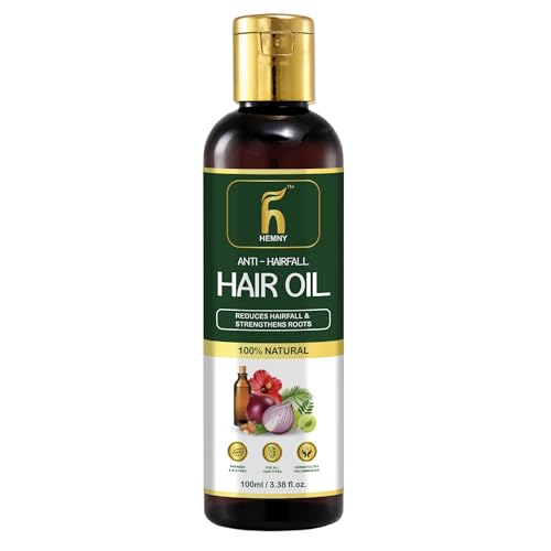 Image of Anti Hairfall Hair Oil For Men & Women | Promotes Hair Growth & Reduces Hair Fall | With Hibiscus, Almond,Castor, Amla, Neem,Coconut and Bhringraj Oil | | 100 ml