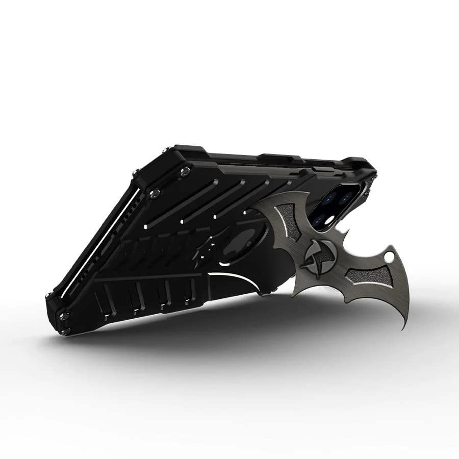 UniqTry Shockproof Aluminum Shell Metal Case with Custom Batarang Stent | Metal Aluminum Armor Case |Metal Frame Bumper for iPhone 13 (B0B4KNQM4K) Amazon Price History, Amazon Price Tracker