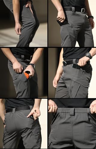 Flexcamo – Calça tática à prova d'água, calça tática Flexcamo, calça cargo camuflada flexível para