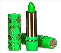 Batom Mágico da Vovó Febella 24h – Longa Duração, Hidratação e Cor Intensa | Lip Stick Retrô que Muda de Cor nos Lábios (Verde)