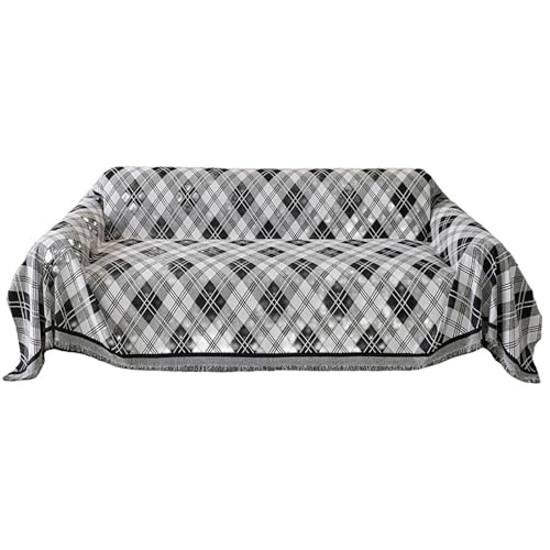 Funda Sofa 2 3 4 5 Plazas Cubre Sofas Grandes Chenilla Plaid clásico Funda Sofa Gatos y Perros Mascotas Funda Protectora de Sofá Manta Cubre Sofa Universal