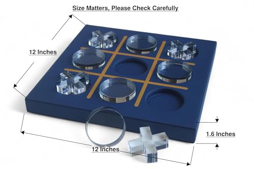 Modern Tic Tac Toe para Decoración de Hogar azul acrílico miniatura 2