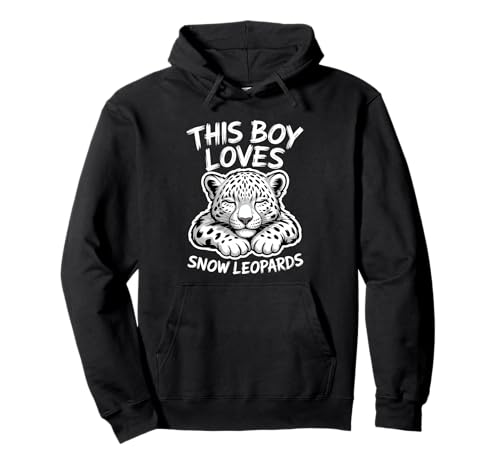 Este Chico ama los leopardos de Nieve Sudadera con Capucha