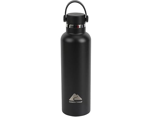 Ozark Trail 24 fl Black Insulated Stainless Steel Water Bottle