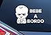 Pegatina Vinilo Bebe Jefazo a Bordo, Baby Boss on Board, Varios Tamaños