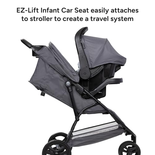 Image of Baby Trend Venture 3-Wheel Stroller Travel System, Dash Pink