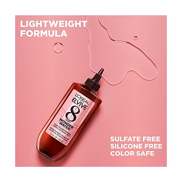 L’Oreal Paris Elvive 8 Second Wonder Water Lamellar, Rinse out Moisturizing Hair Treatment for Silky, Shiny Looking Hair, 6.8 FL; Oz