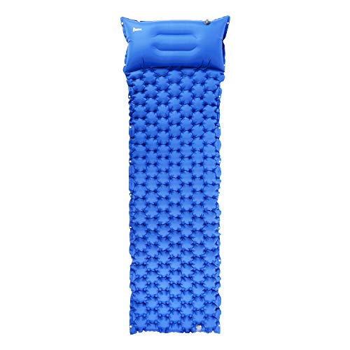 Relefree Materassino Campeggio Materassino Mare Ultraleggero Compatto Solo 630g Cuscino Facile da Gonfiare, Adatto per Campeggio, Ciclismo, Backpackers e Ospiti Che Soggiornano