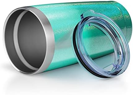 EcoMozz 20oz Glitter Tumbler Stainless Steel Vacuum Insulated Mug with Lid, Double Wall Travel Mug, Durable Powder Coated Coffee Cup, Suitable for Ice Drinks and Hot Beverage (Gradient green 12pack) 5 EcoMozz 20oz Glitter Tumbler Stainless Steel Vacuum Insulated Mug with Lid, Double Wall Travel Mug, Durable Powder Coated Coffee Cup, Suitable for Ice Drinks and Hot Beverage (Gradient green 12pack)