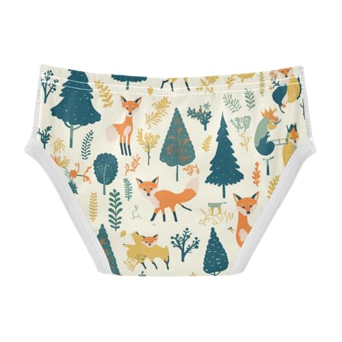 KLL Safari Animals Fox Toddler Boy Pure Cotton Briefs Underwear Cute Children Panties2