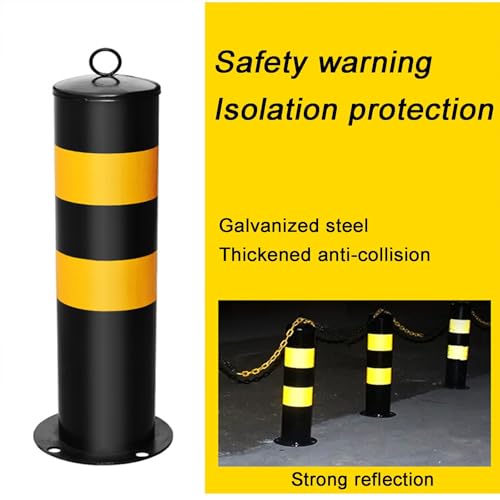 Bolardos de acero para control de tráfico y barreras de entrada de 75 cm 2