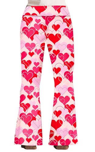 Image of Deerose Girls Halloween Hippie Bell Bottom Pants High Waist Flare Pants 5-14 Years